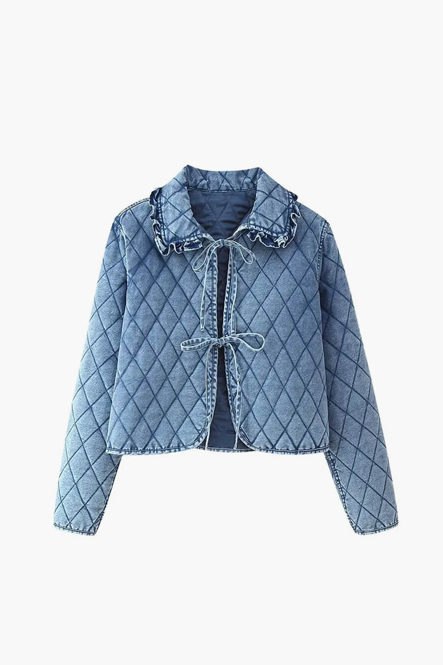 ZEYA - Lana Denim Jacket with Lace Design