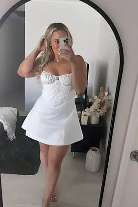 ZEYA - Laura Lace Up Mini Dress