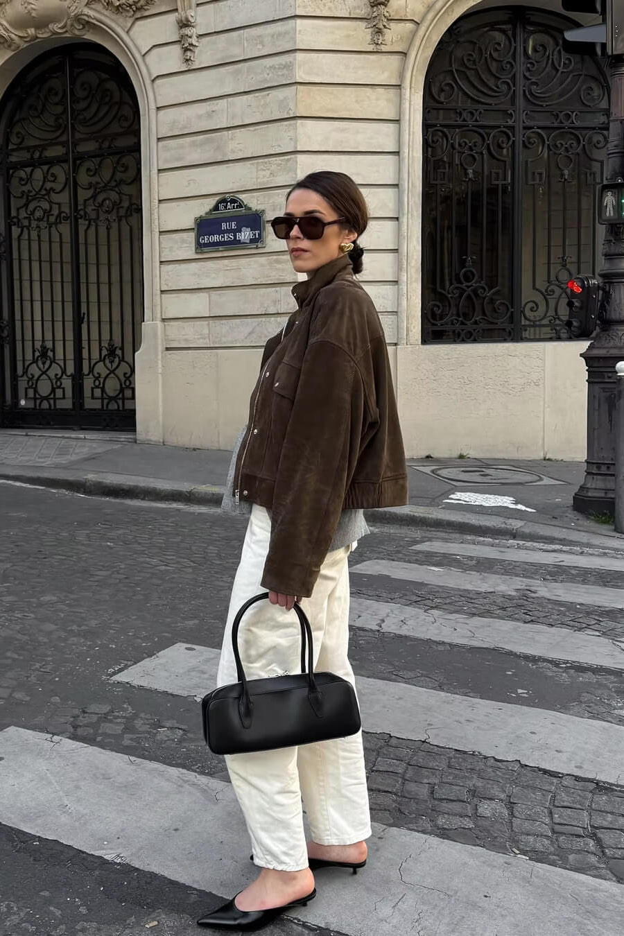 ZEYA - Laura Suede Bomber Jacket