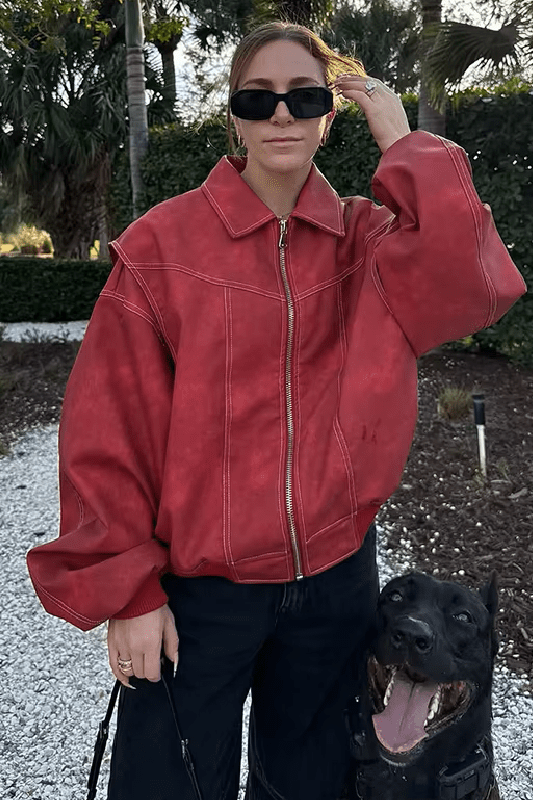 ZEYA - Lena Faux Leather Jacket
