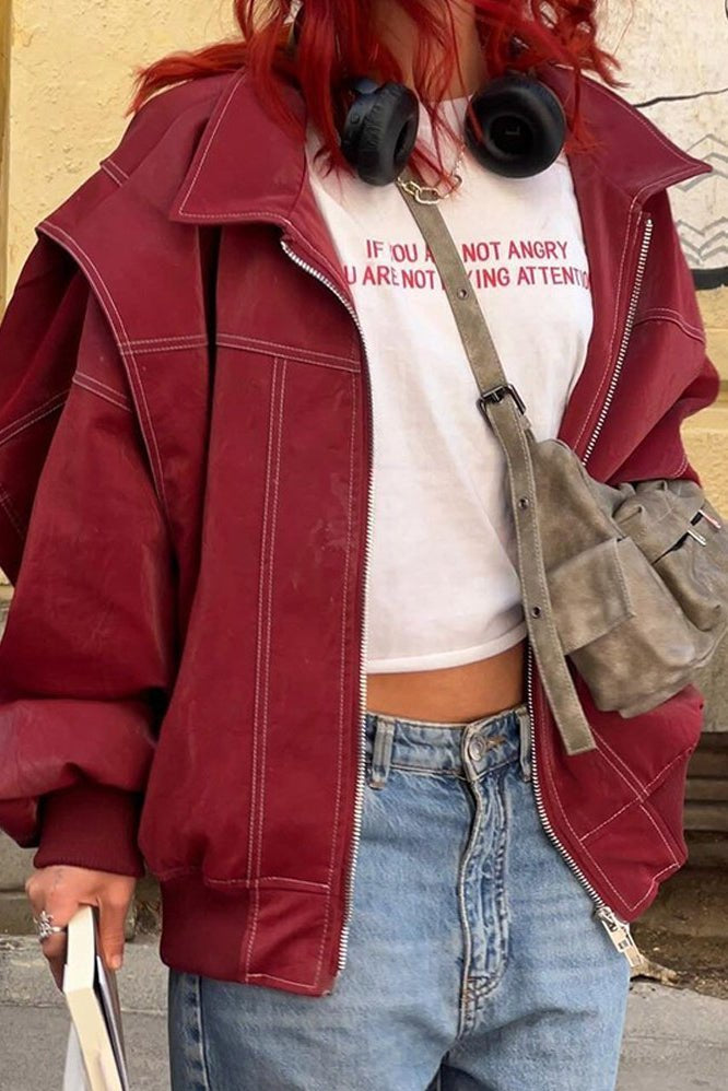 ZEYA - Lena Faux Leather Jacket