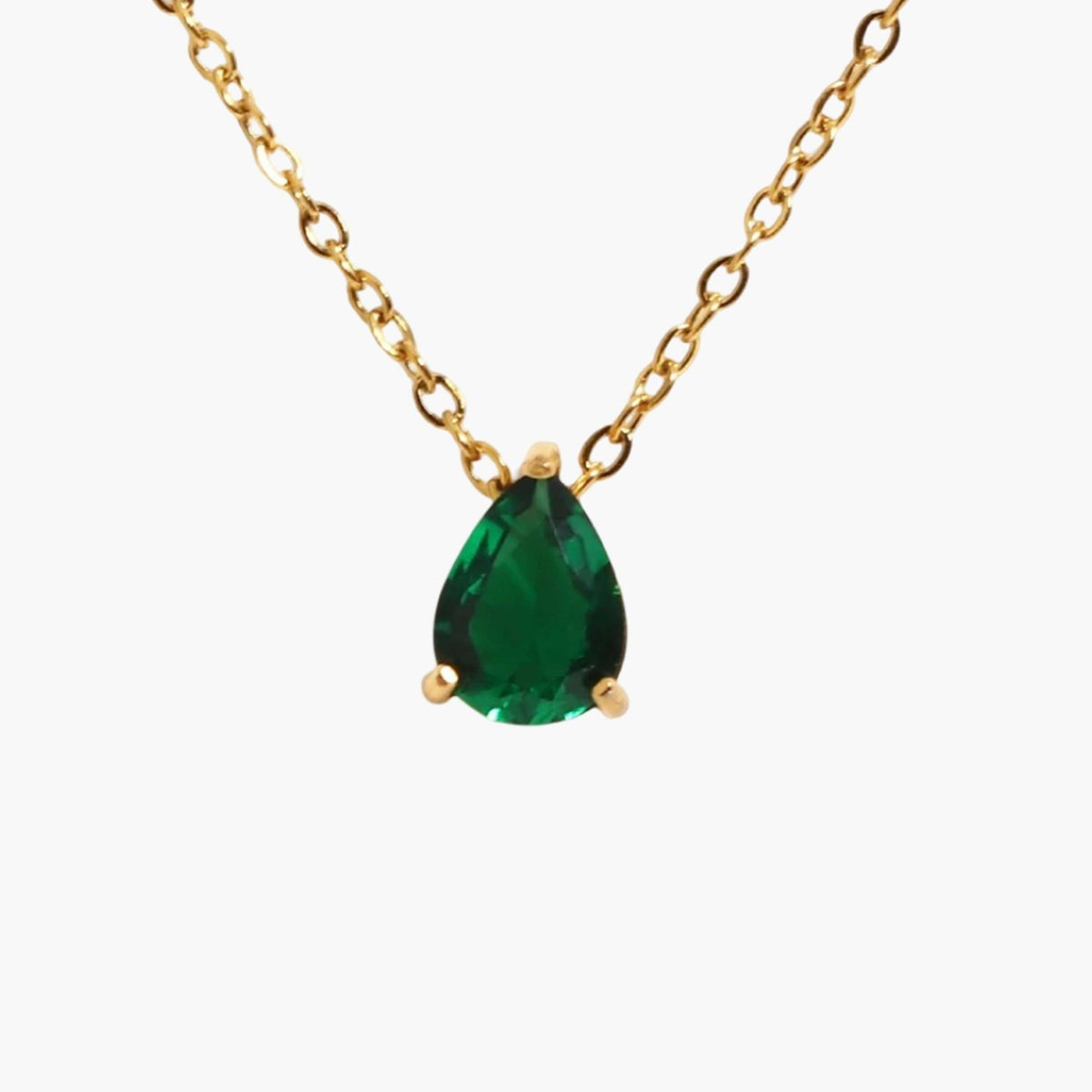 ZEYA - Lilith Necklace - Teardrop Pendant with Birthstone Zirconia Stones for Women