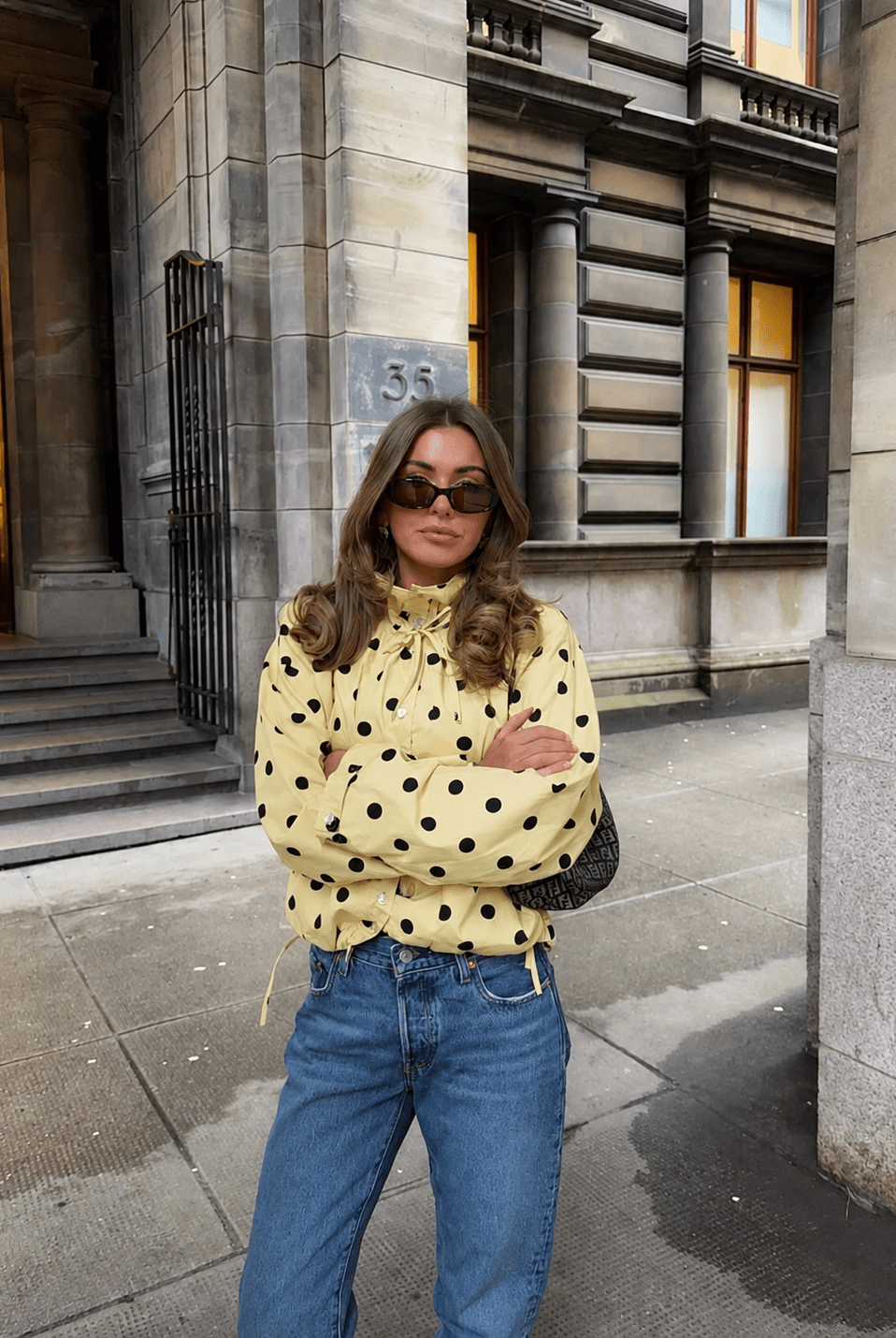 ZEYA - Linda Drawstring Polka Dot Jacket