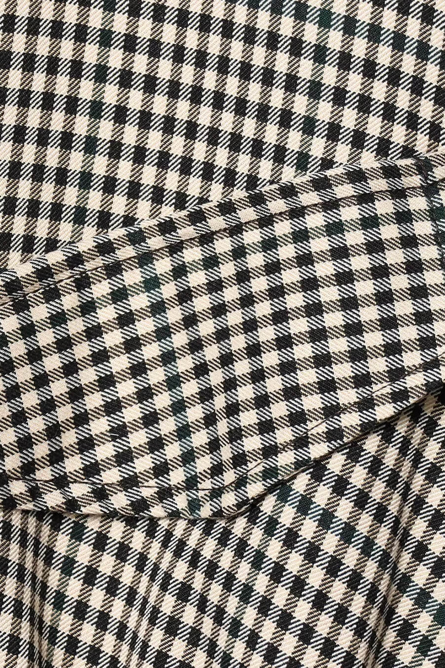 ZEYA - Lisa High Neck Checked Bomber Jacket