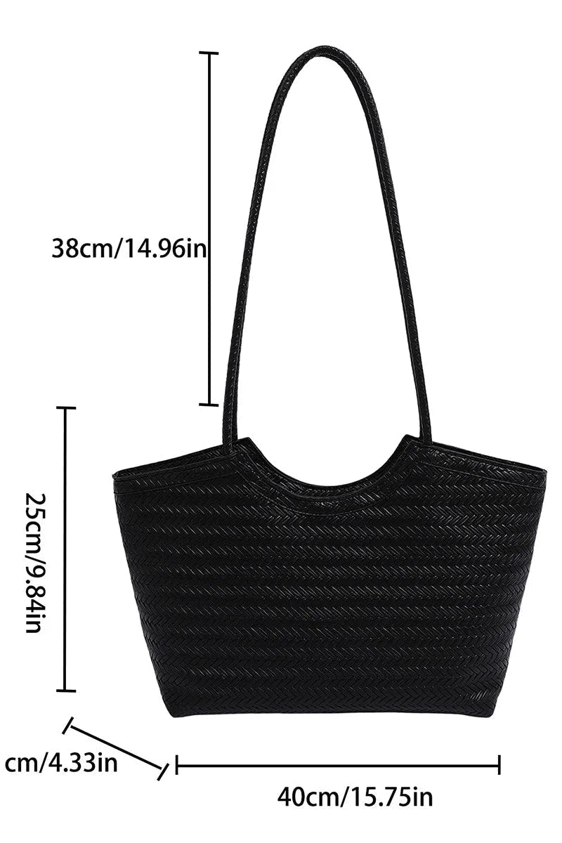 ZEYA - Lisa Textured Weave Handbag
