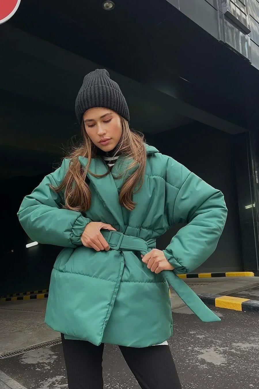 ZEYA - Lou Belted Puffer Jacket