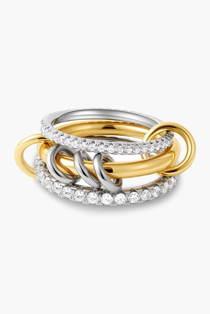 ZEYA - Lumi Zirconia Sparkle Stacked Ring