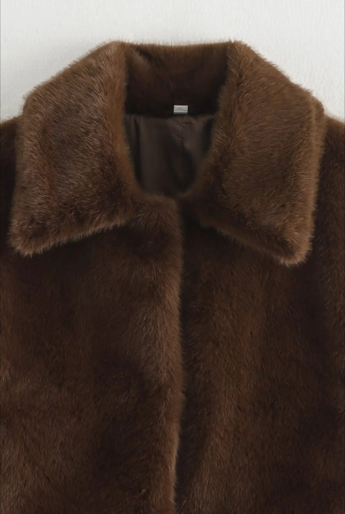 ZEYA - Maddie Short Faux Fur Collared Coat