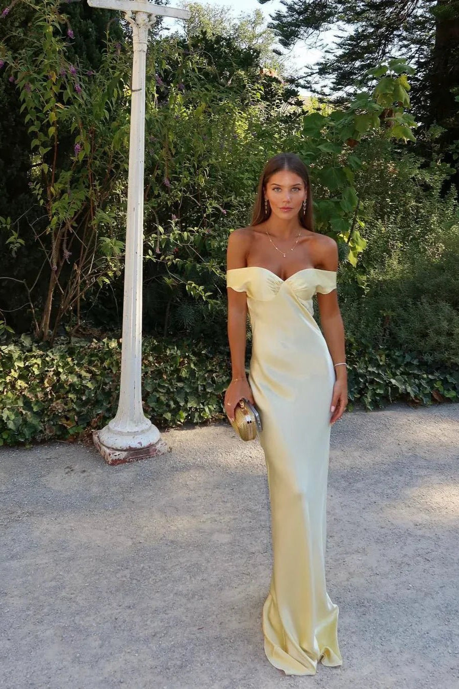 ZEYA - Maelle Backless Satin Maxi Dress