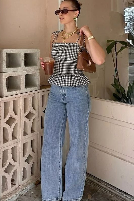 ZEYA - Margot Plaid Sleeveless Top