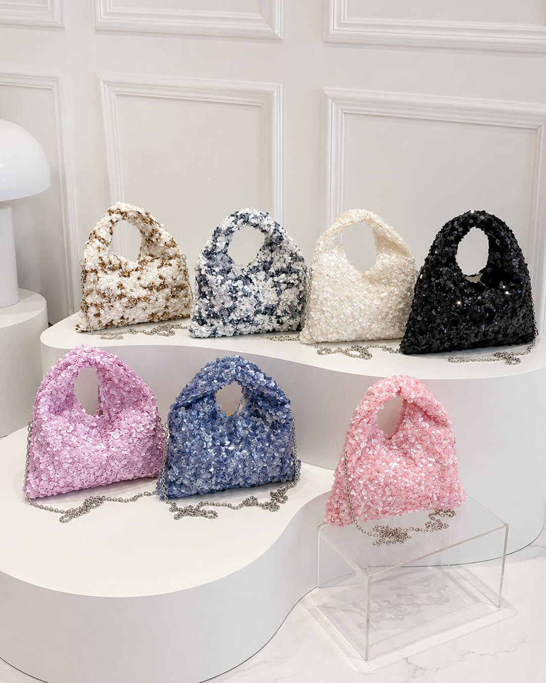 ZEYA - Margot Sequin Evening Shoulder Bag