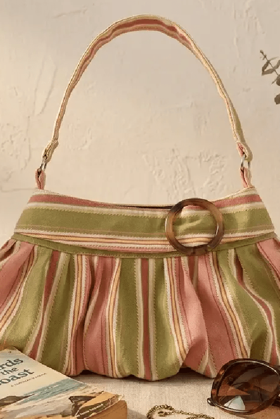 ZEYA - Maria Striped Shoulder Bag