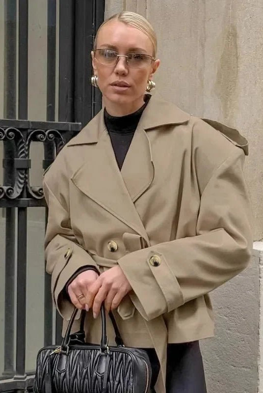 ZEYA - Melody Crop Trench Coat