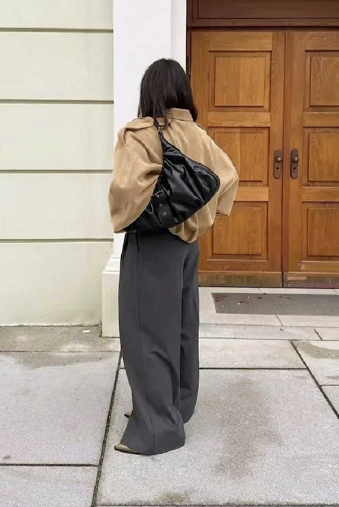 ZEYA - Mia Suede Oversized Zip Jacket