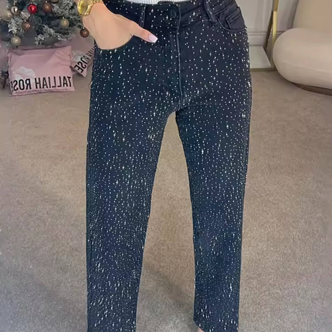 ZEYA - Mica High - Waist Glitter Jeans