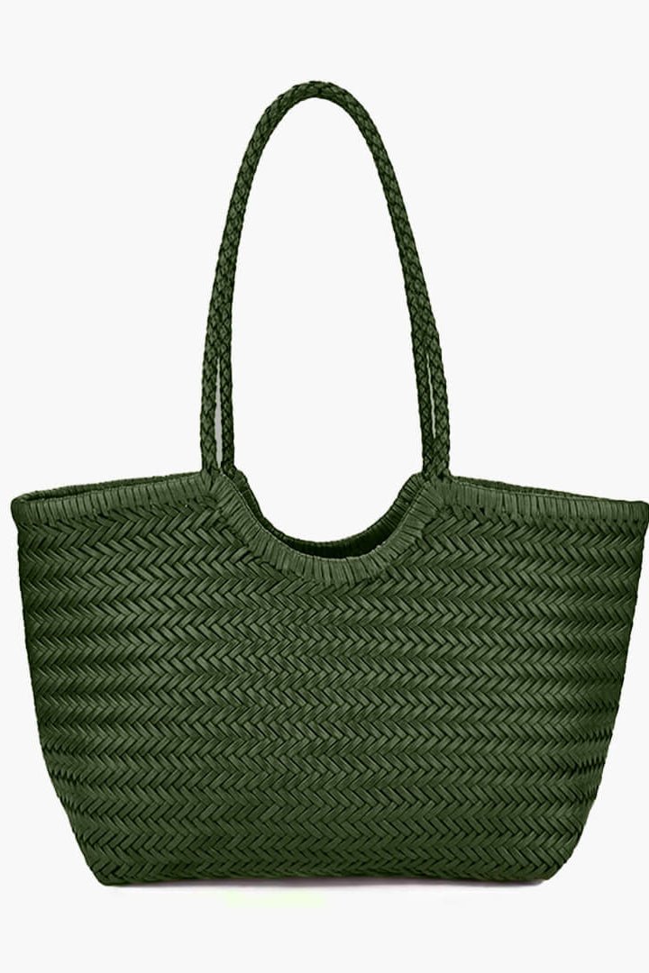 ZEYA - Mica Woven Faux Leather Bag
