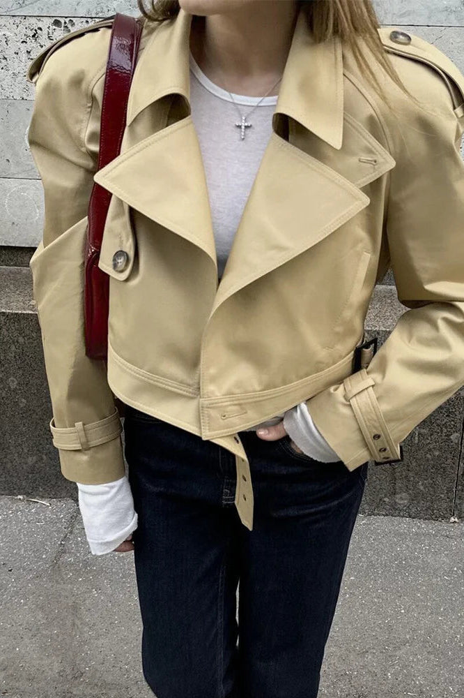 ZEYA - Mila Cropped Trench Jacket