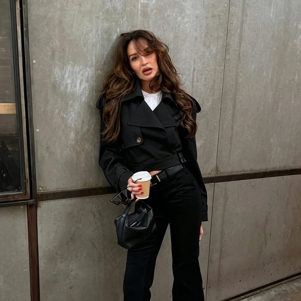 ZEYA - Mila Cropped Trench Jacket