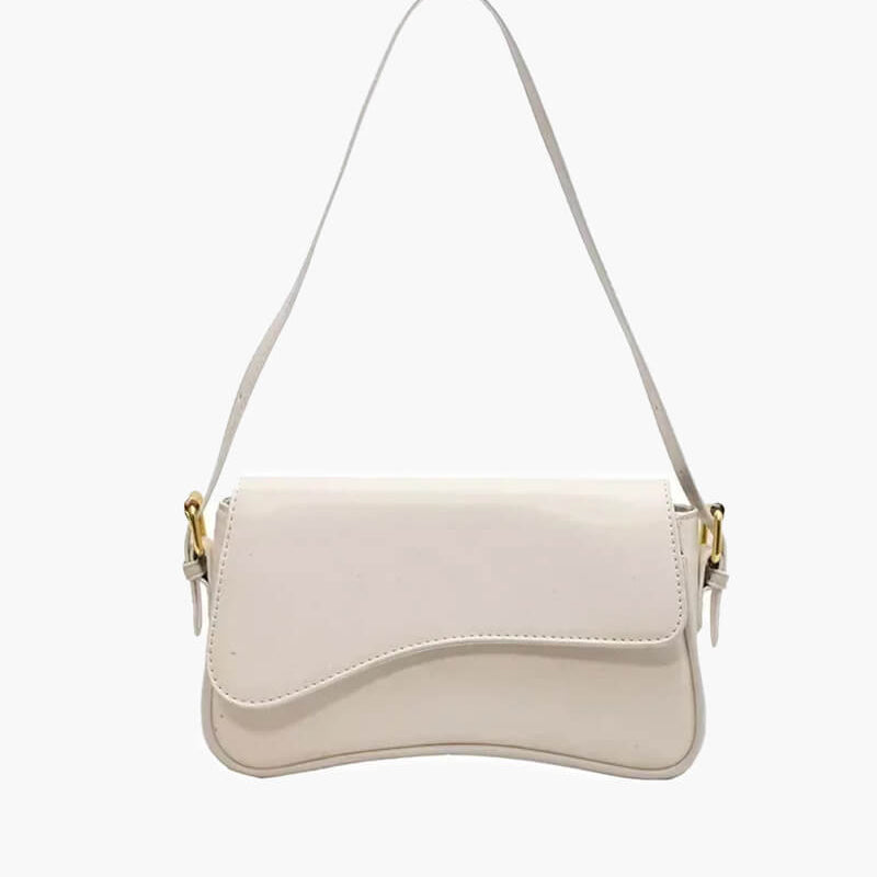 Zeya - Mila Shoulder Saddle Bag White Regular