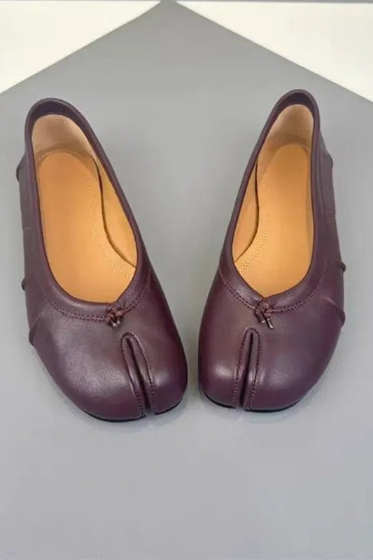 ZEYA - Miranda Split-Toe Leather Mules
