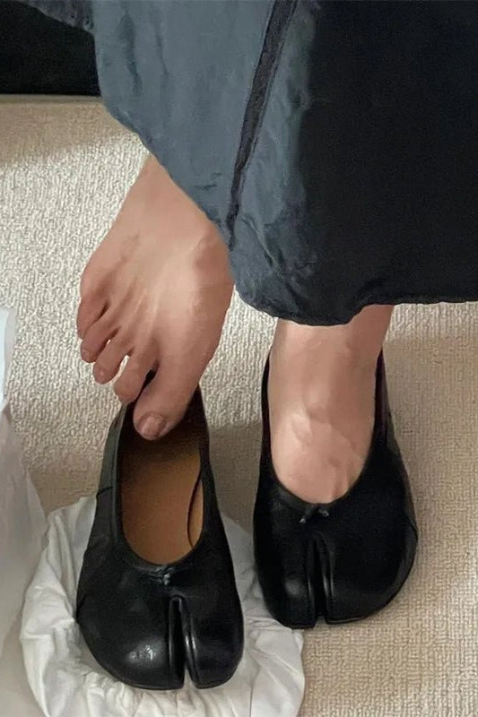 ZEYA - Miranda Split-Toe Leather Mules