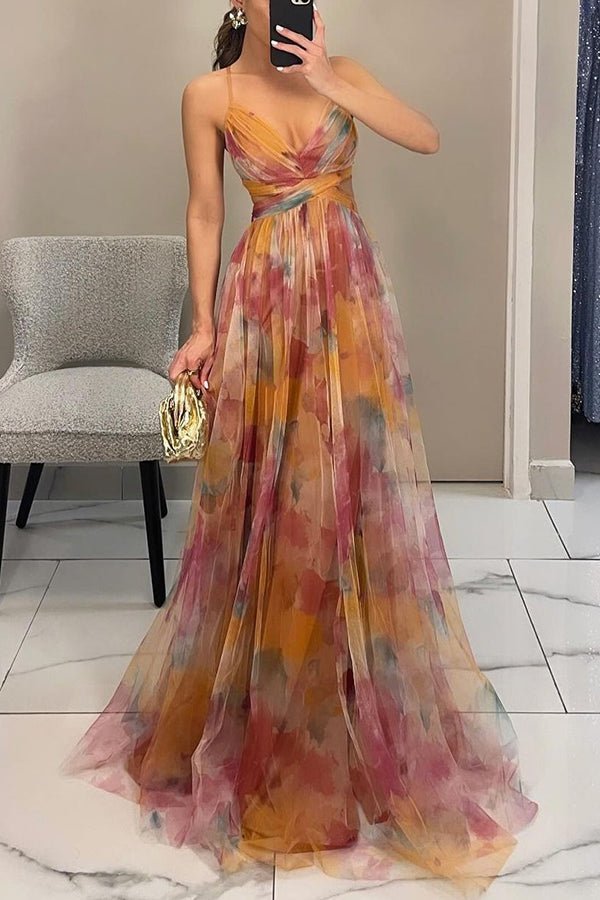ZEYA - Naomi Floral Mesh Maxi Dress