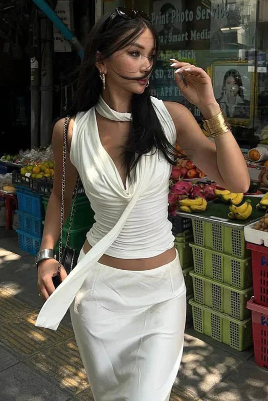 ZEYA - Natasha Tie-Up Sleeveless Top