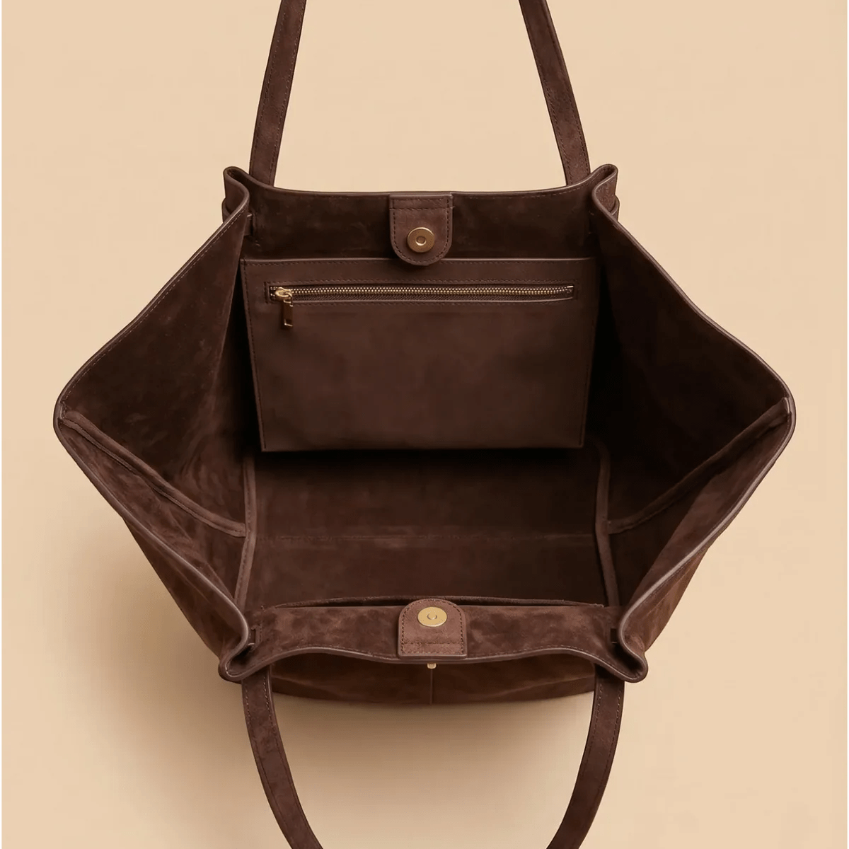 ZEYA - Nora Bat-Wing Suede Tote Bag