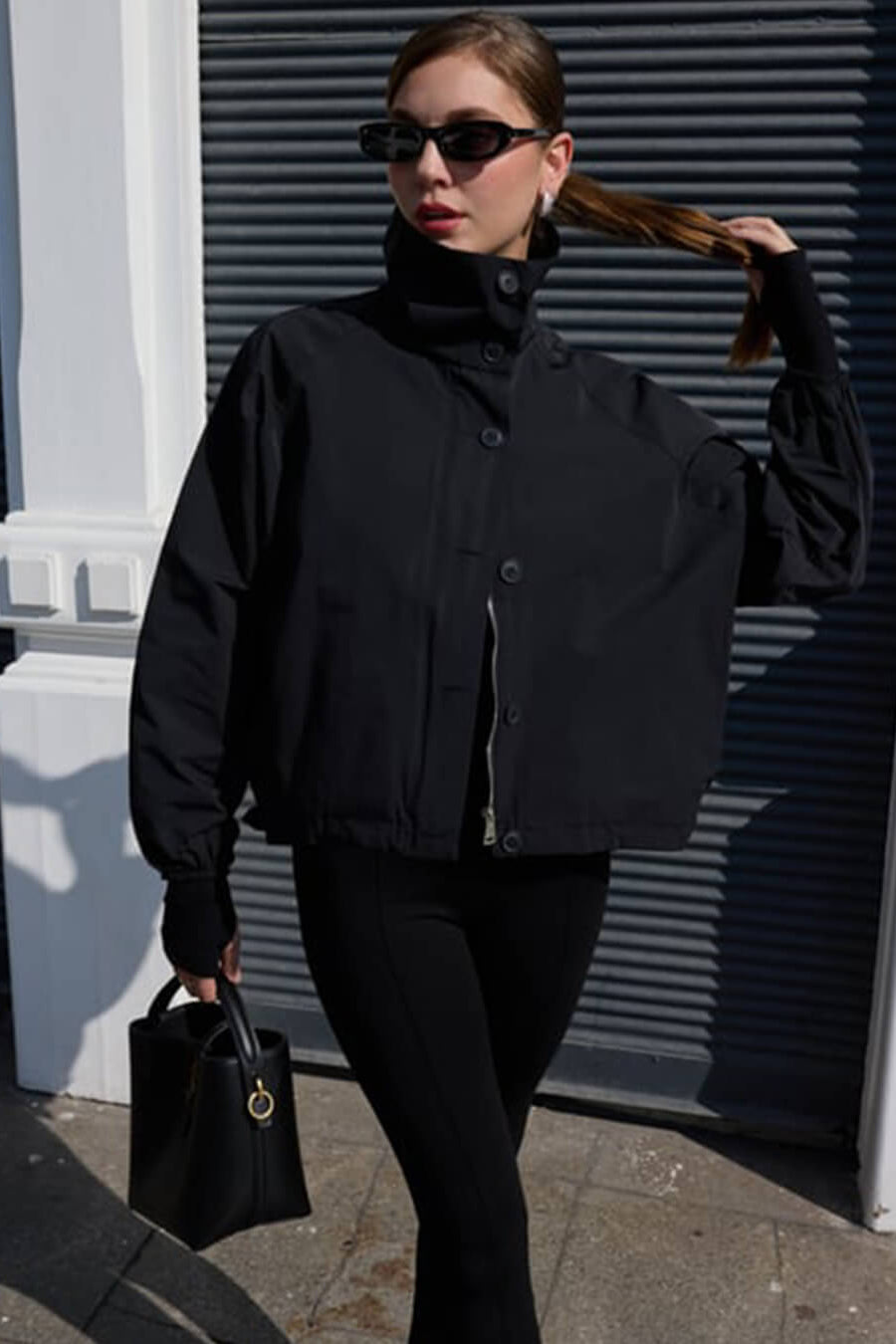 ZEYA - Polly High - Neck Bomber Jacket