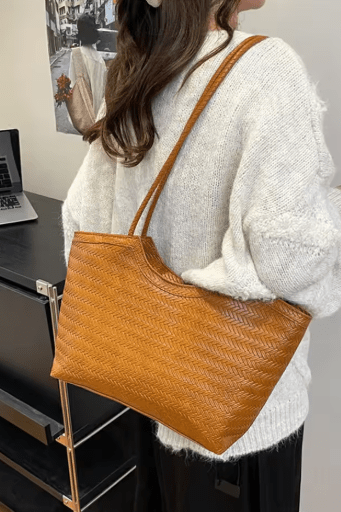 ZEYA - Romy Textured Weave Handbag