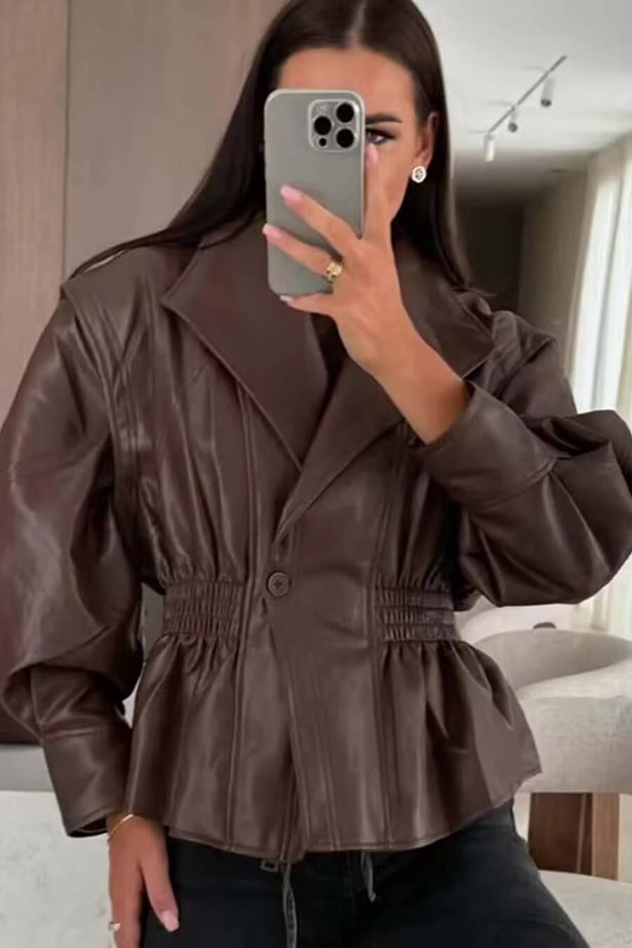 ZEYA - Rosalie Faux Leather Jacket