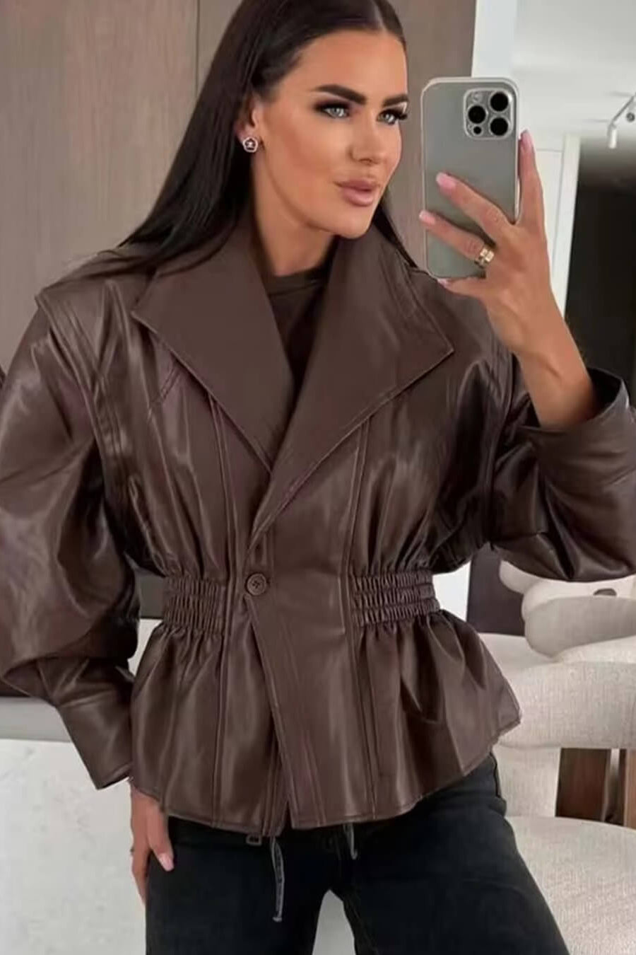 ZEYA - Rosalie Faux Leather Jacket