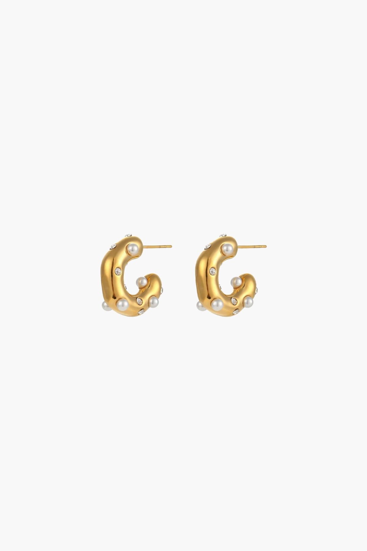 ZEYA - Samira Pearl Hoop Earrings