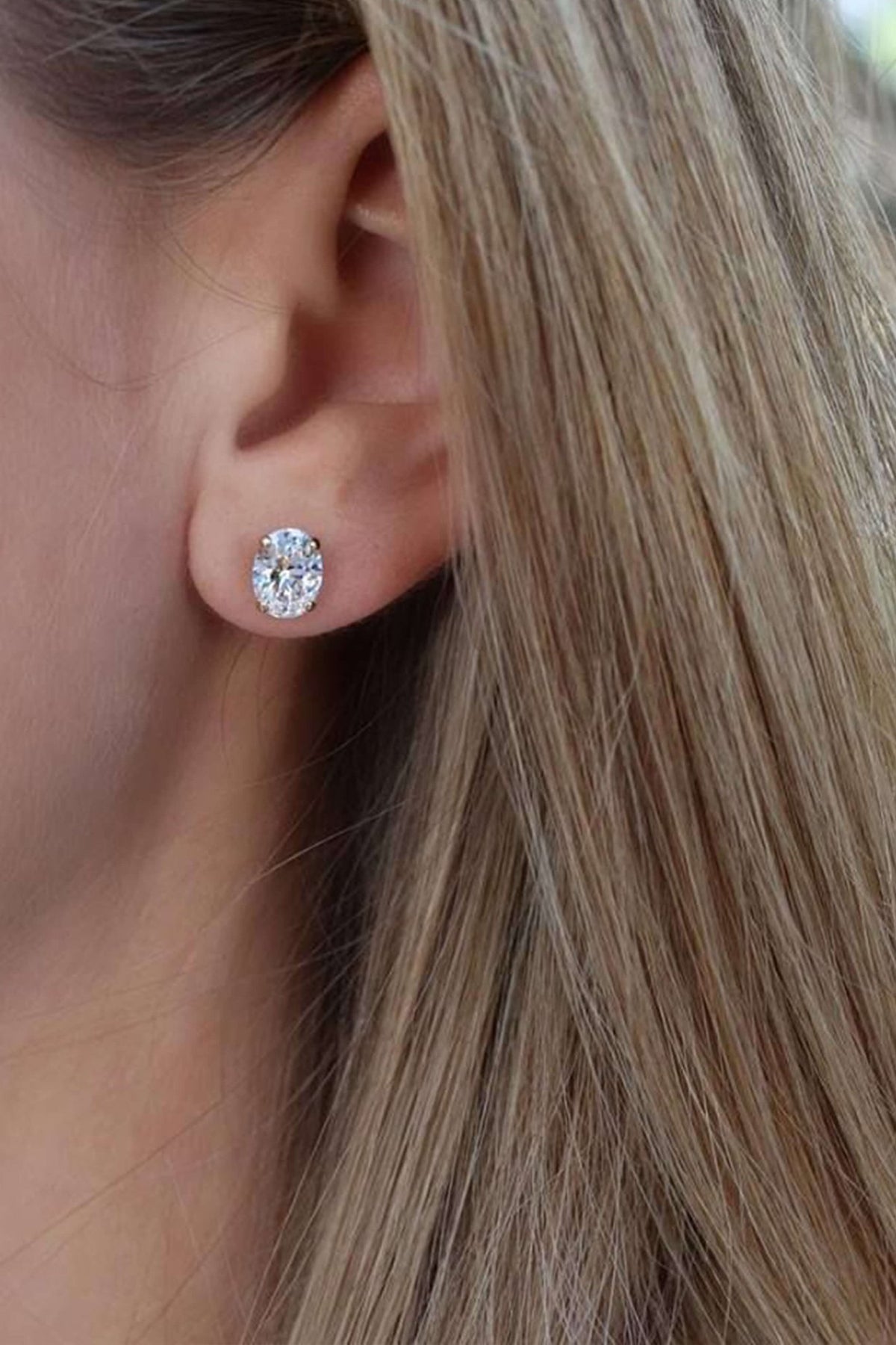 ZEYA - Sandra Oval Cut Zirconia Earrings