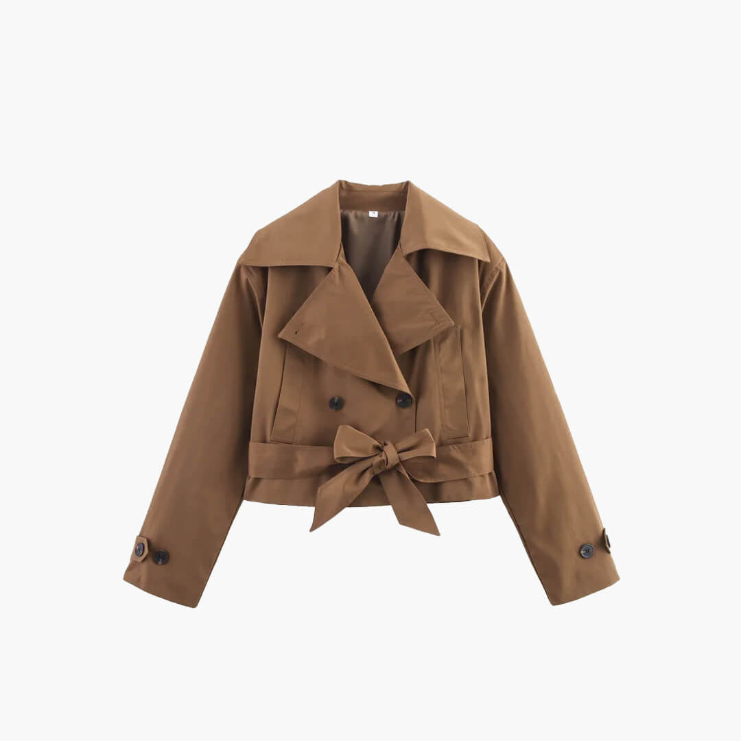 ZEYA - Sara Cropped Trench Coat
