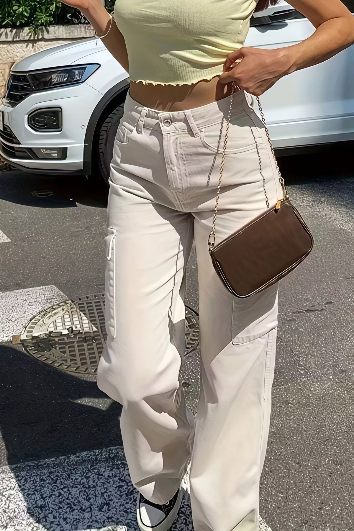 ZEYA - Sara Pocket Cargo Straight Pants