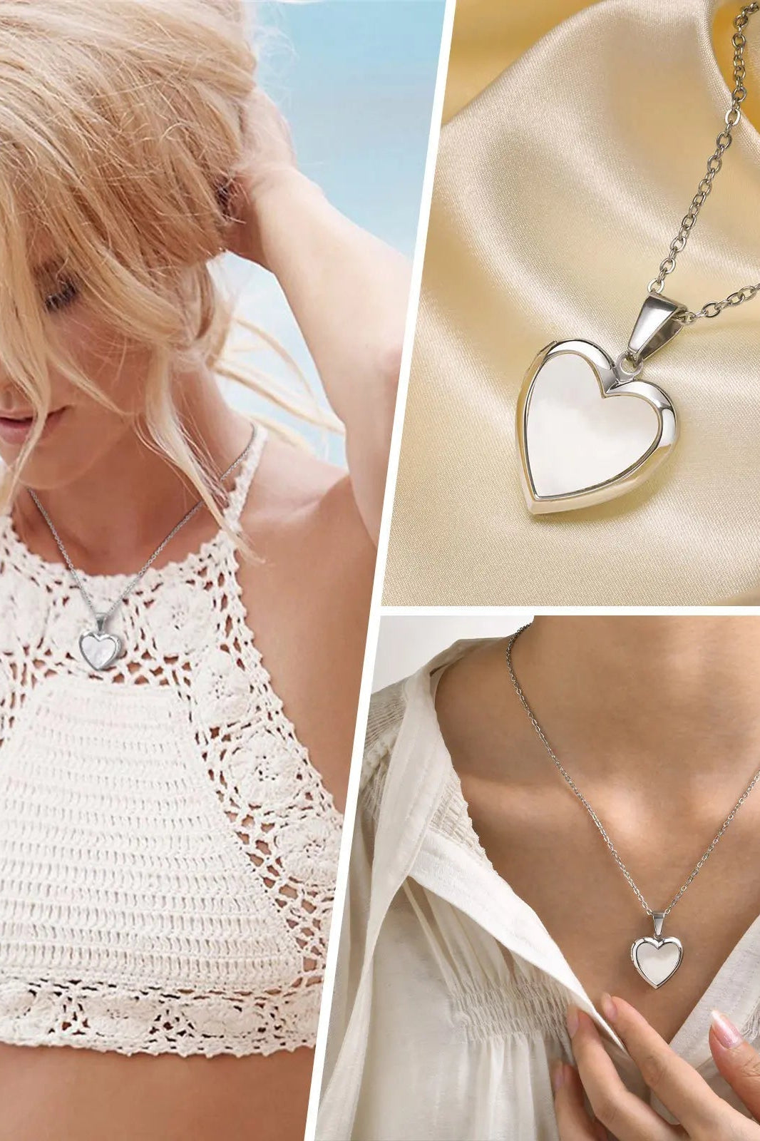 ZEYA - Selene Heart Locker Necklace