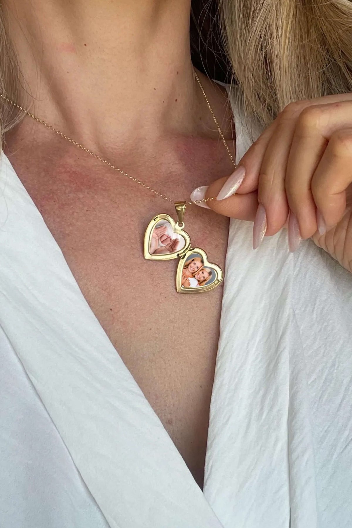 ZEYA - Selene Heart Locket Necklace