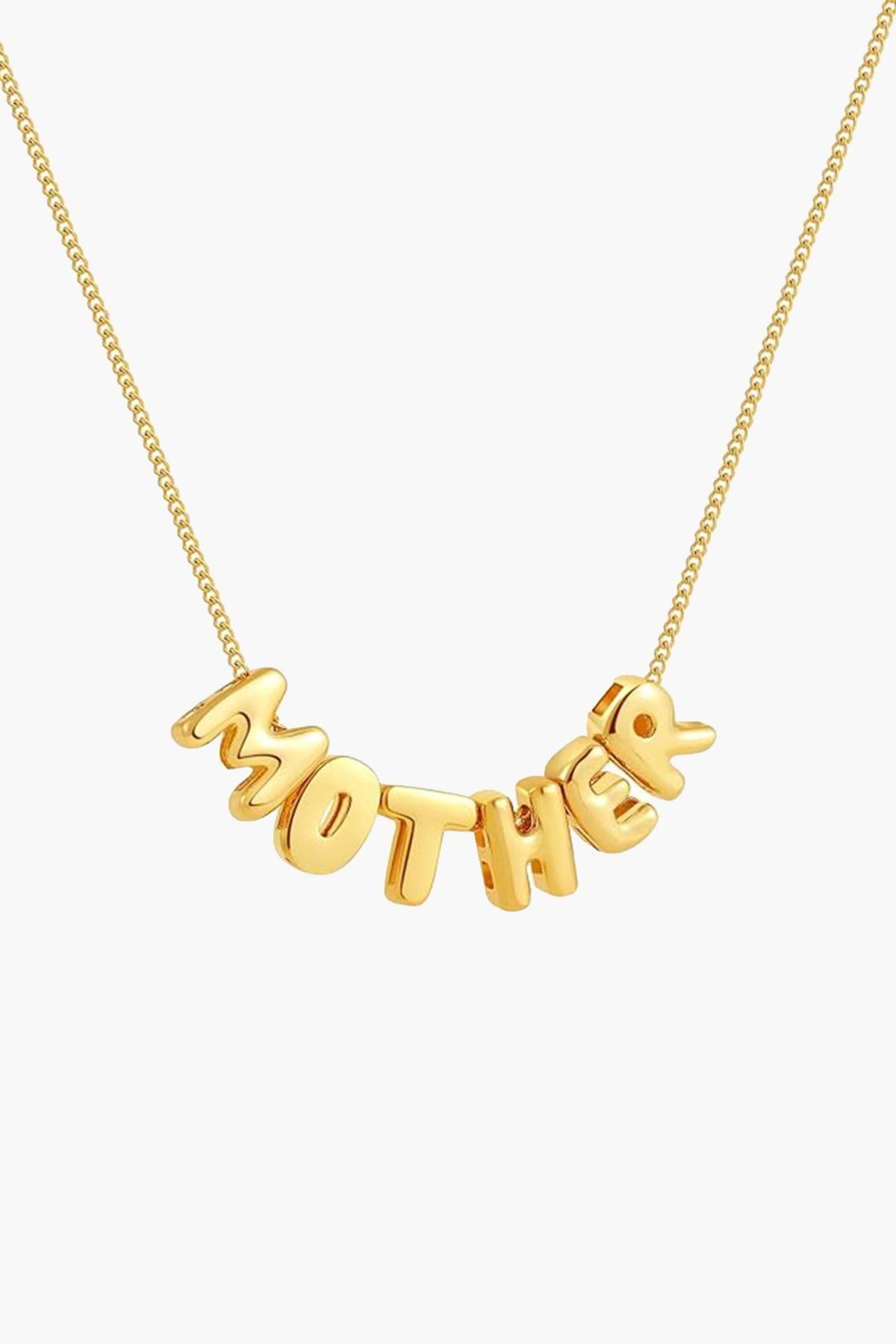 ZEYA - Shane Name Necklace - Custom 3D Bubble Letter Pendant for Women
