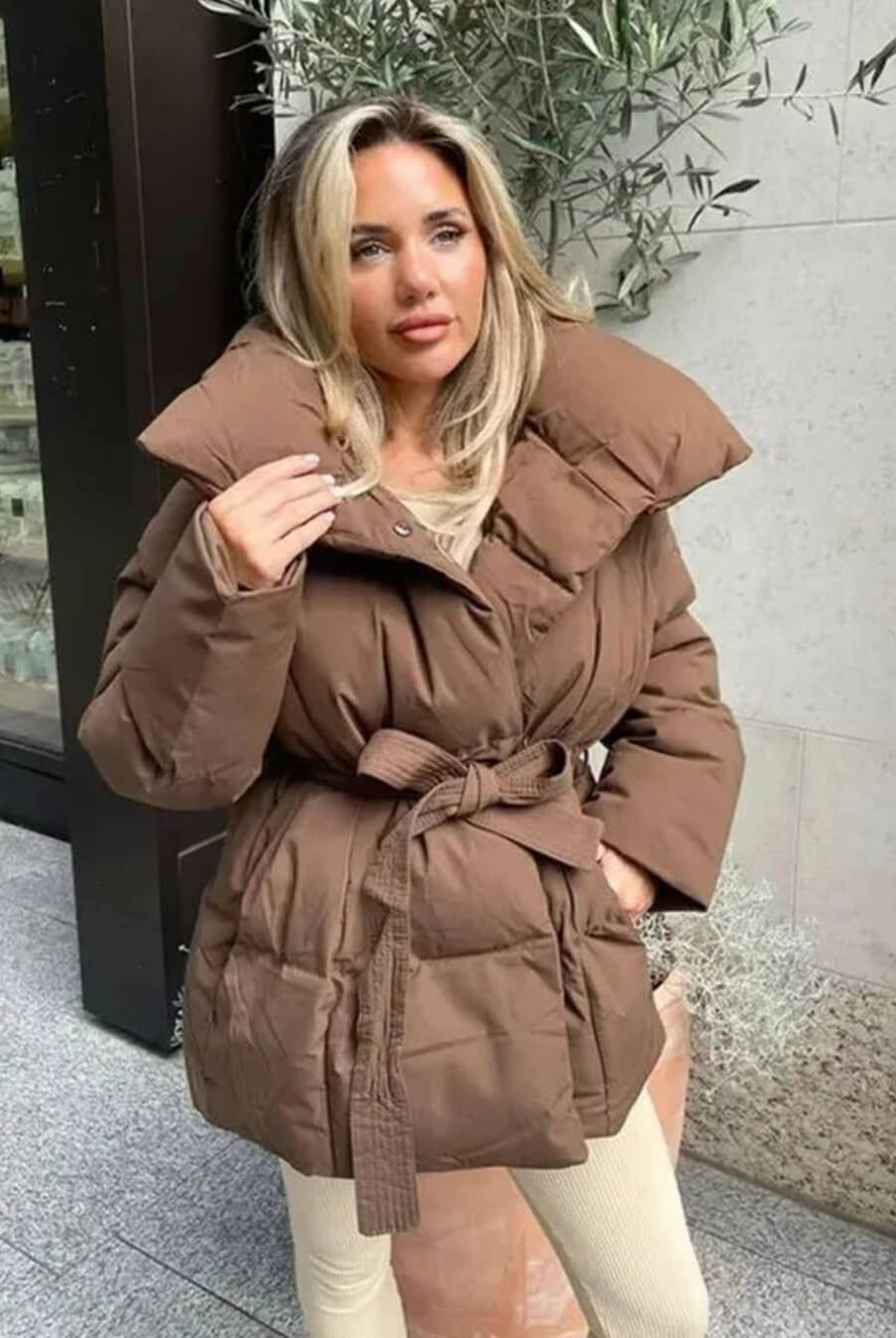 ZEYA - Sofie Stand - Up Collar Puffer Jacket