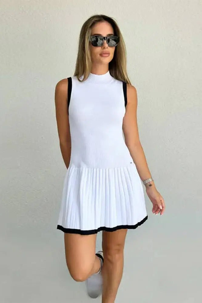 ZEYA - Sophie Drop-Waist Contrast Knit Dress