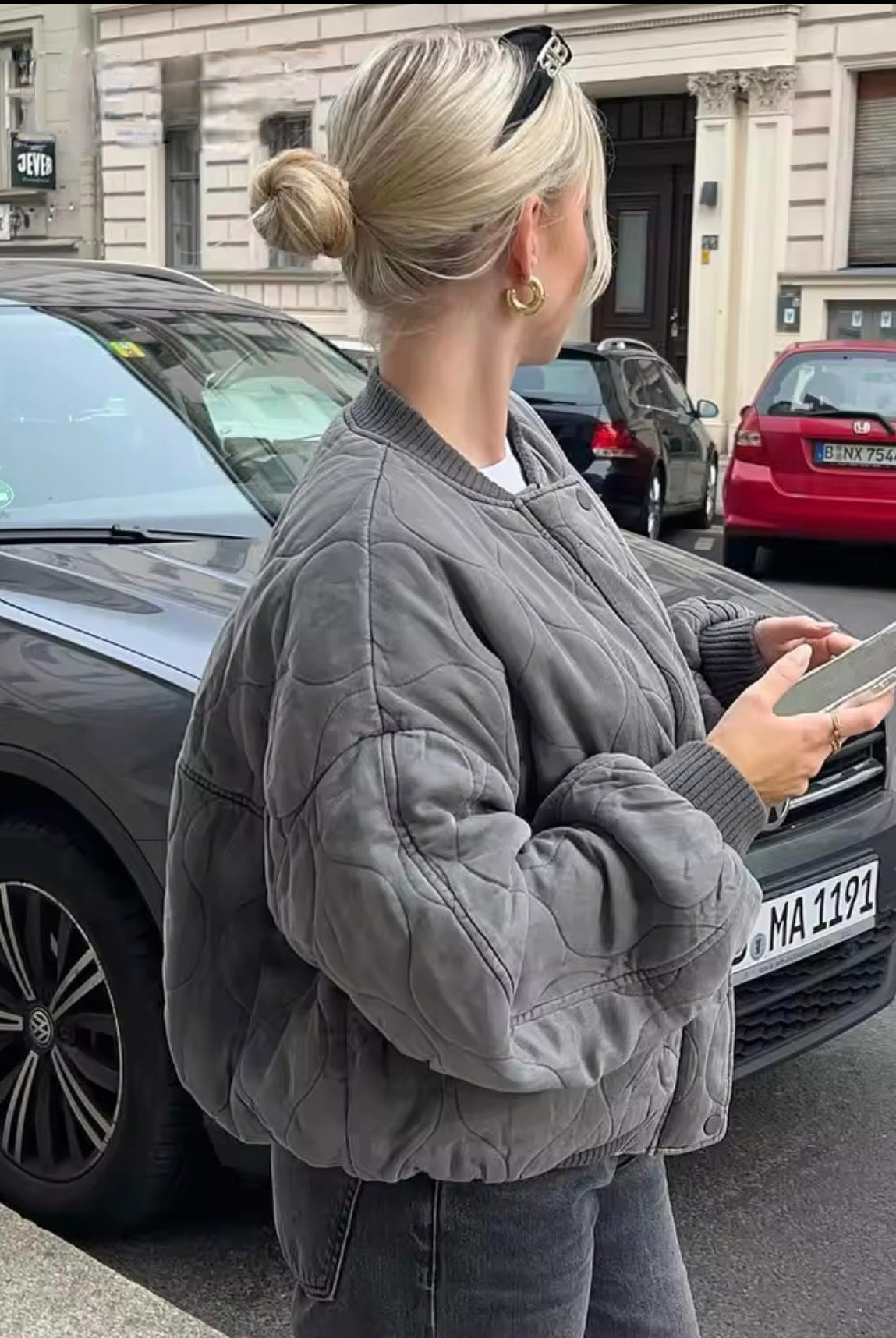 ZEYA - Stella Padded Bomber Jacket