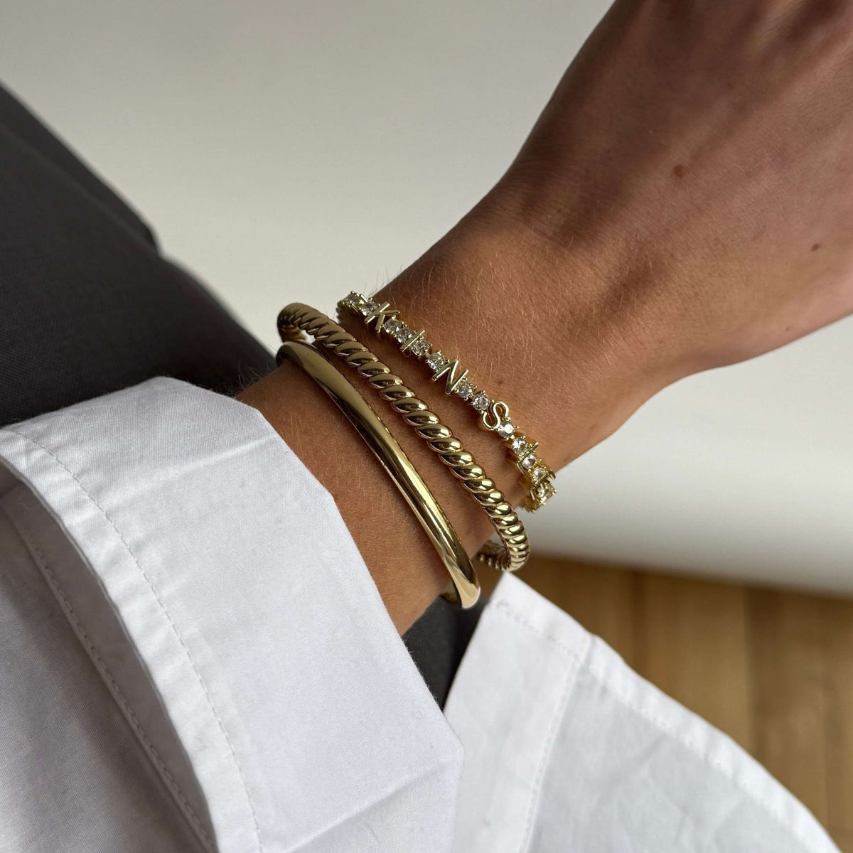 ZEYA - Tennis Bracelet With Letters