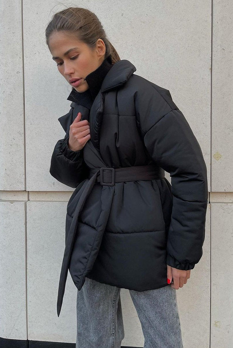 ZEYA - Thalia Belted Puffer Jacket