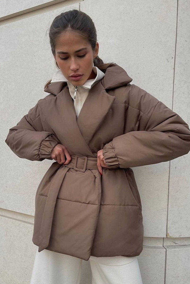 ZEYA - Thalia Belted Puffer Jacket