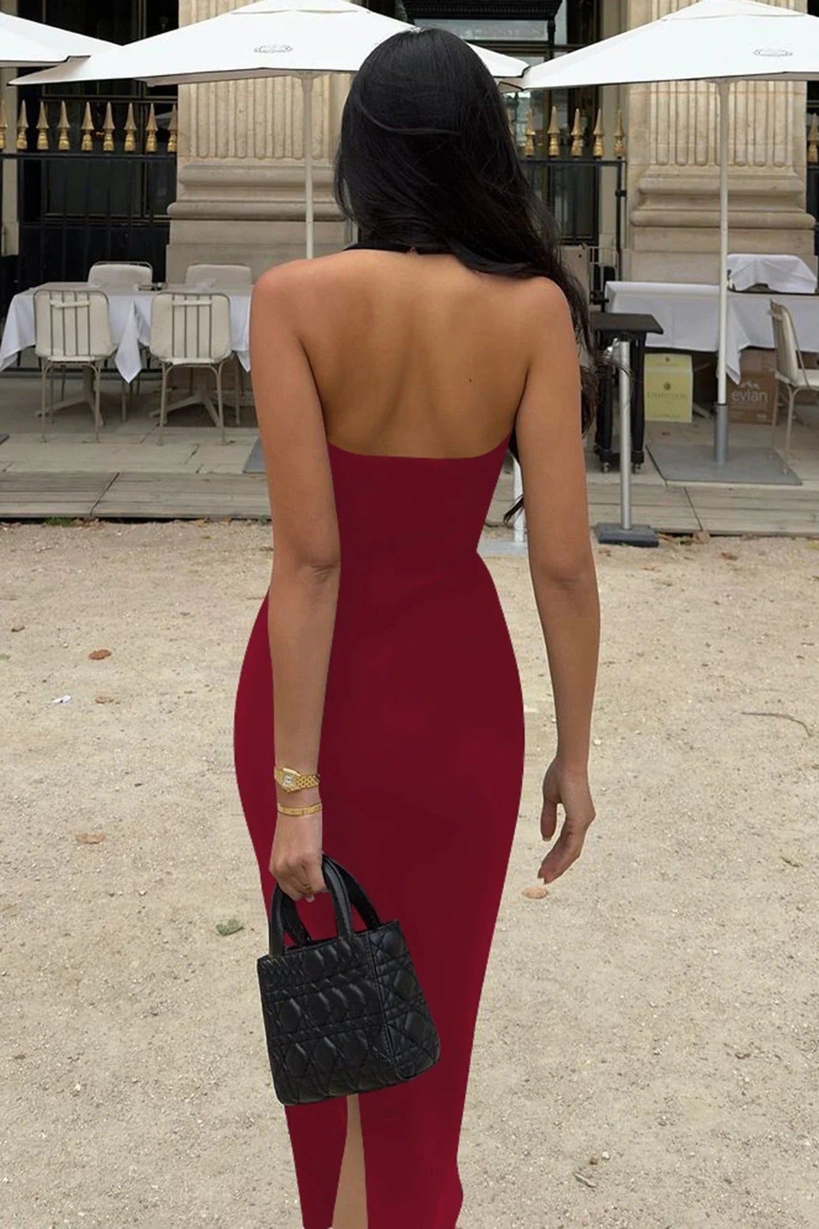 ZEYA - Yssa Halter Neck Bodycon Maxi Dress