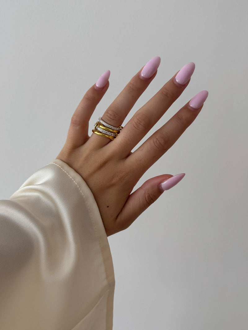 ZEYA Ramona Rhinestone Stacked Ring