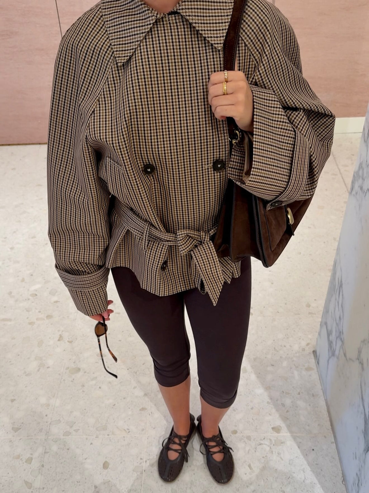 Melissa ternet trenchcoat med bælte