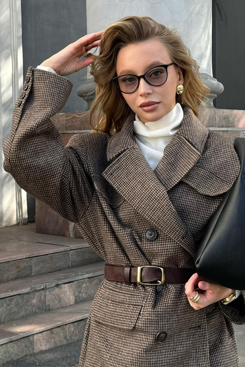 Amy Structured Tweed Coat