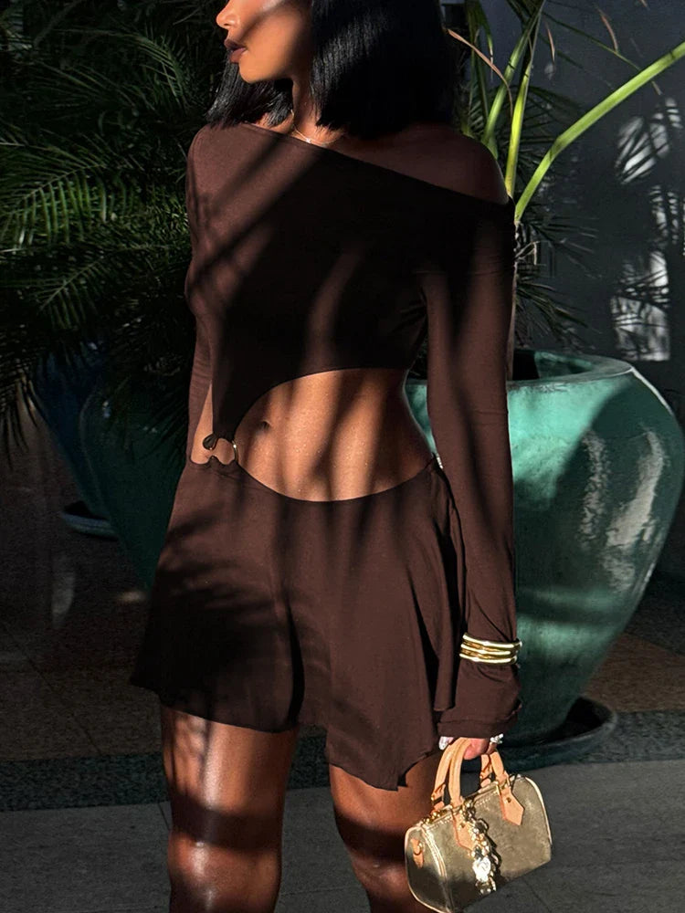 Sienna vestido bodycon con hombros descubiertos